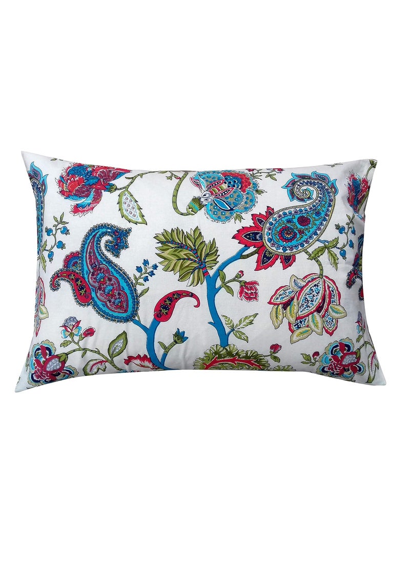 Miyanbazaz Textiles 100 Cotton Printed Pillow CoverPillow Case Set of 2 Multi Color 18 x 28 Inch