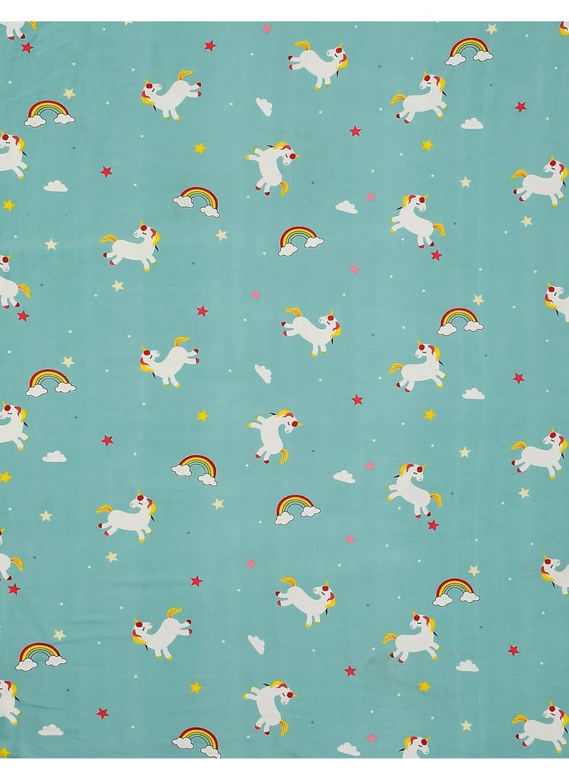 BREVARD Glacecotton DoubleDuvet CoverRajai CoverBlanket Cover with Zipper 90x100 Inches Sky Blue