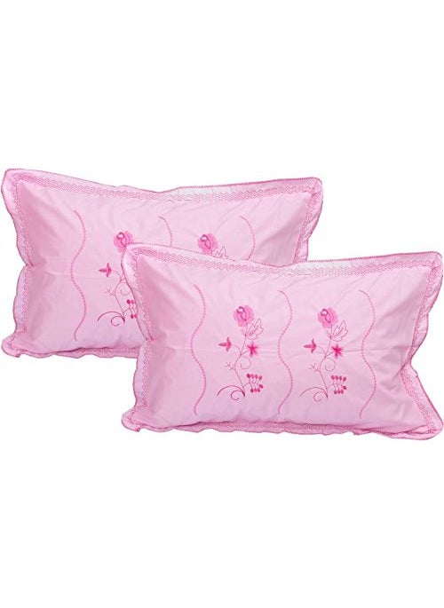 HSR Collection Embroidery King Size Cotton Pillow Covers Set of 618 x28 Inches Multicolor