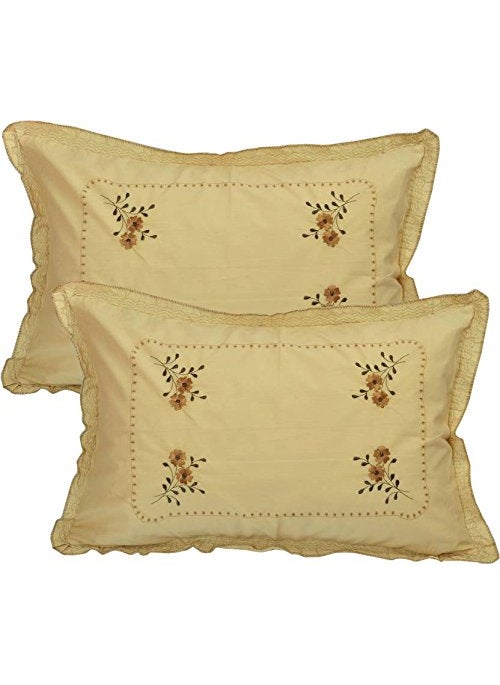 HSR Collection Embroidery King Size Cotton Pillow Covers Set of 618 x28 Inches Multicolor