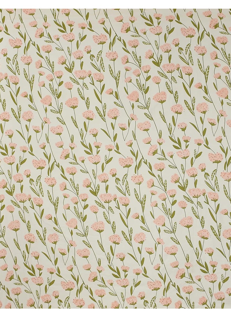 BREVARD Glacecotton DoubleDuvet CoverRajai CoverBlanket Cover with Zipper 90x100 Inches White Peach