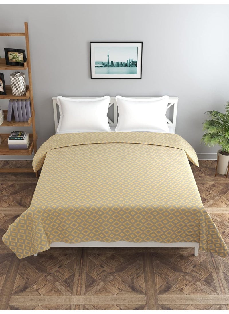 BREVARD Glacecotton DoubleDuvet CoverRajai CoverBlanket Cover with Zipper 90x100 Inche Beige