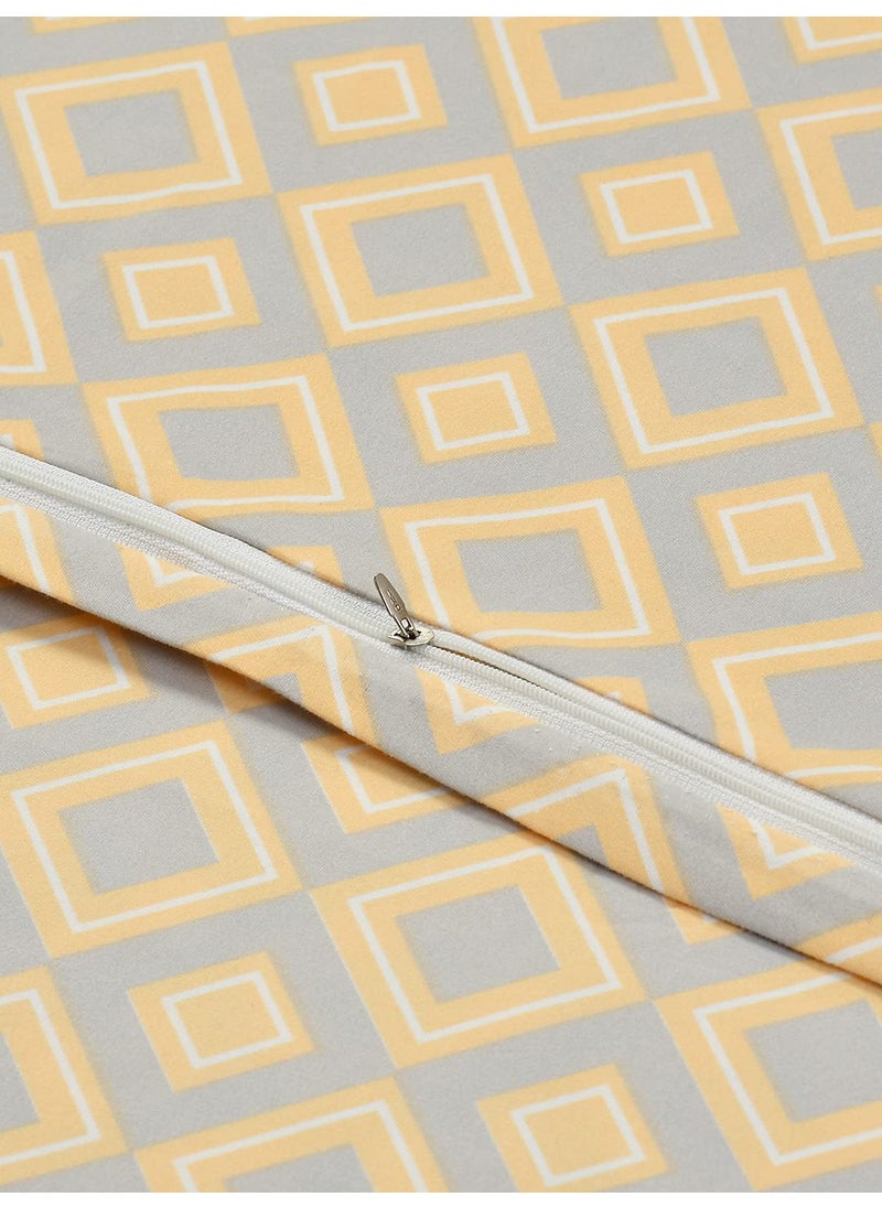BREVARD Glacecotton DoubleDuvet CoverRajai CoverBlanket Cover with Zipper 90x100 Inche Beige