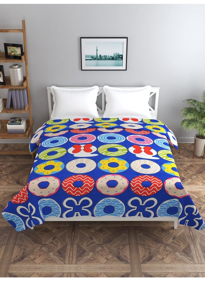 BREVARD Glacecotton DoubleDuvet CoverRajai CoverBlanket Cover with Zipper 90x100 Inche Blue Red