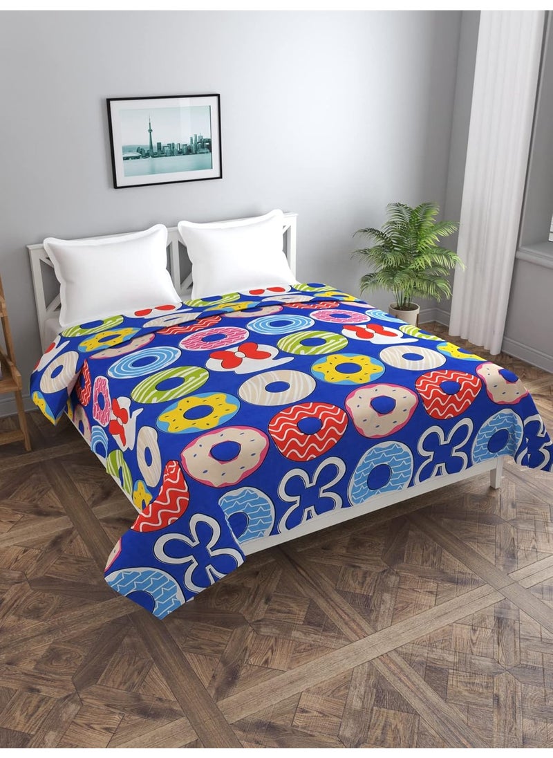 BREVARD Glacecotton DoubleDuvet CoverRajai CoverBlanket Cover with Zipper 90x100 Inche Blue Red