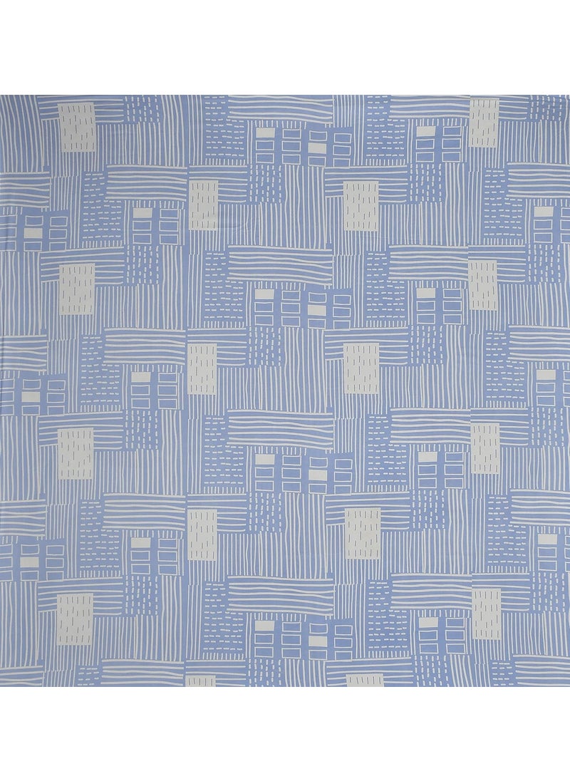 BREVARD Glacecotton DoubleDuvet CoverRajai CoverBlanket Cover with Zipper 90x100 Inche Blue Cream