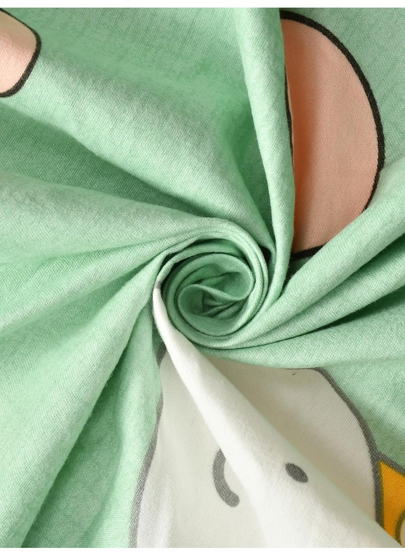 BREVARD Glacecotton DoubleDuvet CoverRajai CoverBlanket Cover with Zipper 90x100 Inches Green