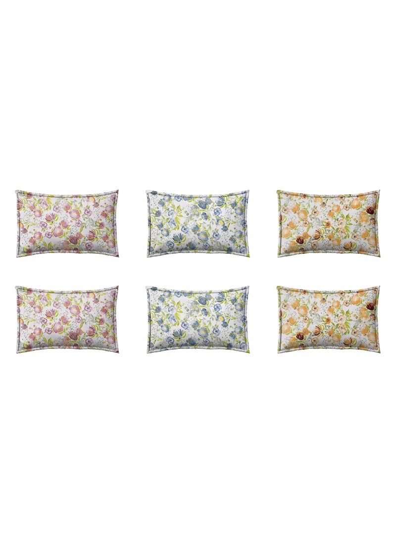 RRC 144 TC Cotton Pillow Covers Set of 12 Printed Pillow Covers 17 x 27 Multicolor