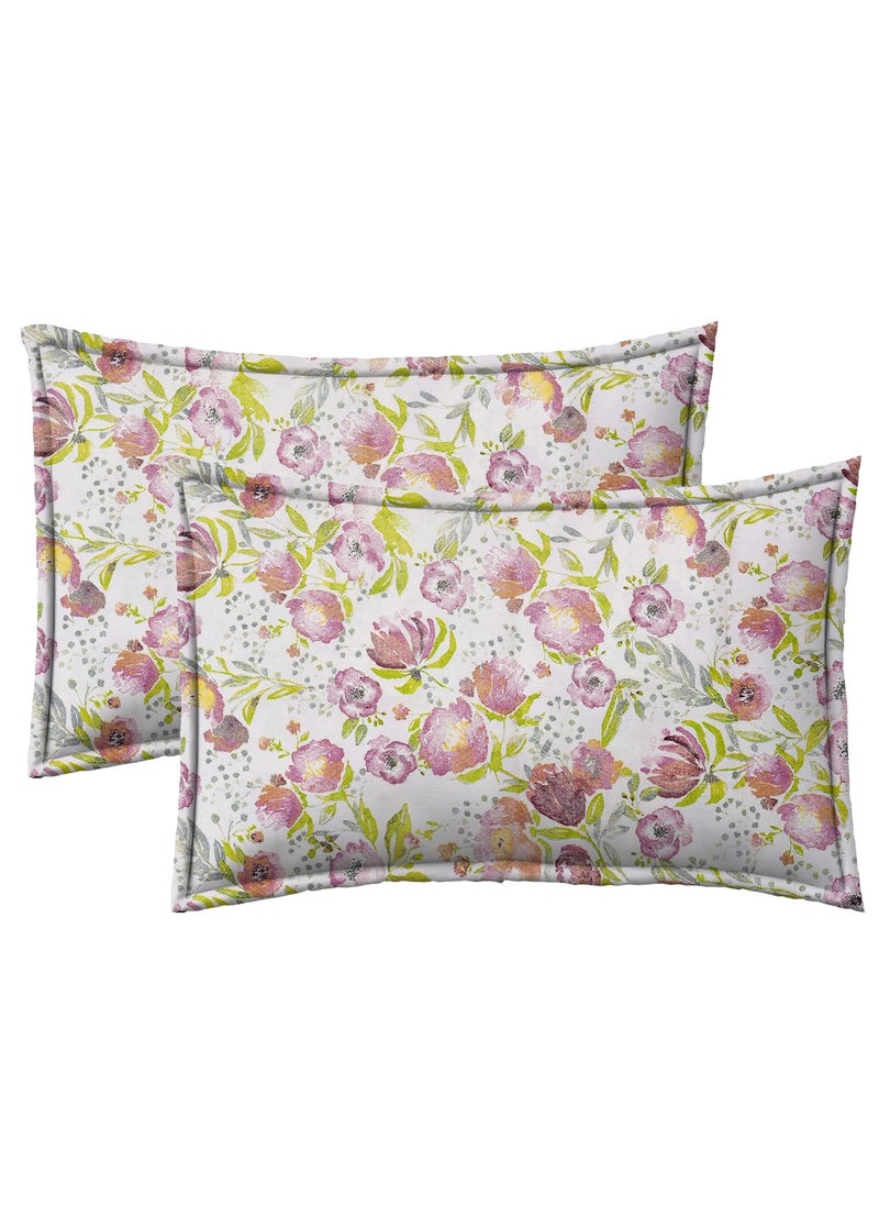 RRC 144 TC Cotton Pillow Covers Set of 12 Printed Pillow Covers 17 x 27 Multicolor