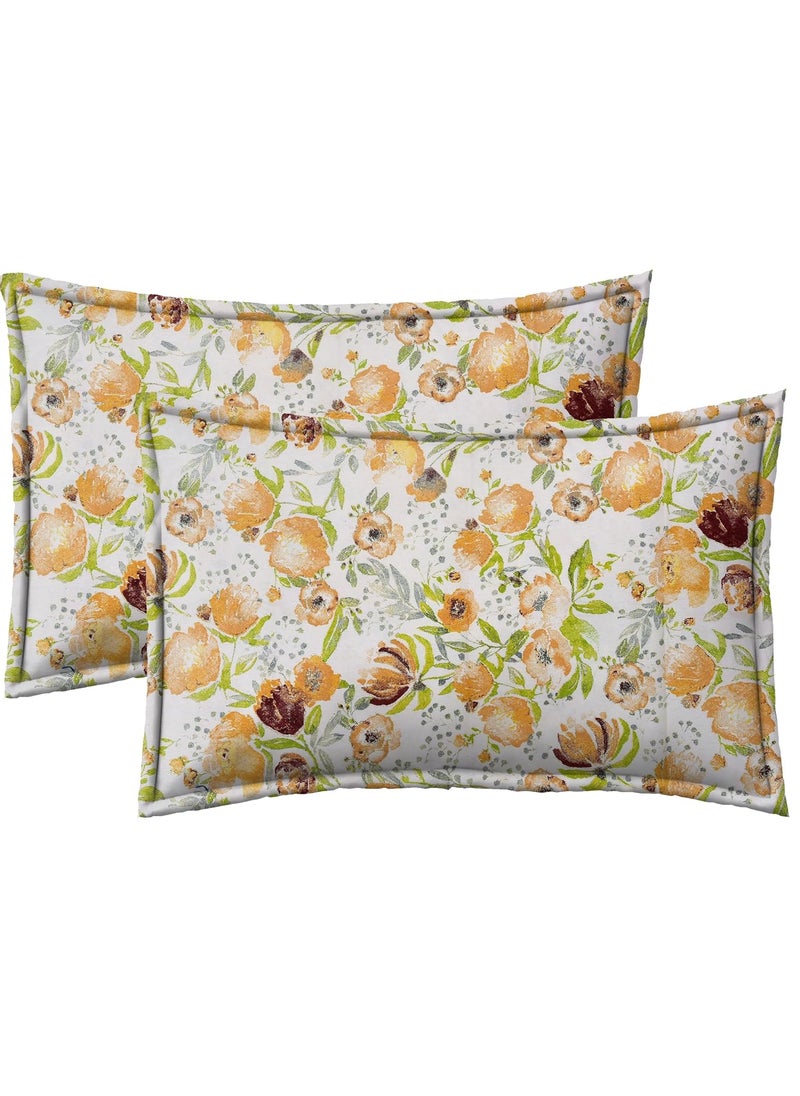 RRC 144 TC Cotton Pillow Covers Set of 12 Printed Pillow Covers 17 x 27 Multicolor