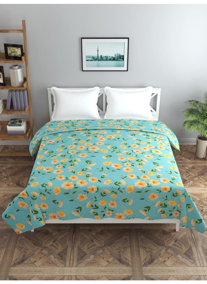 BREVARD Glacecotton DoubleDuvet CoverRajai CoverBlanket Cover with Zipper 90x100 Inche Light Green