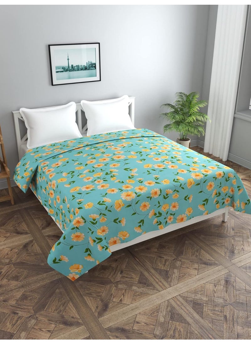 BREVARD Glacecotton DoubleDuvet CoverRajai CoverBlanket Cover with Zipper 90x100 Inche Light Green