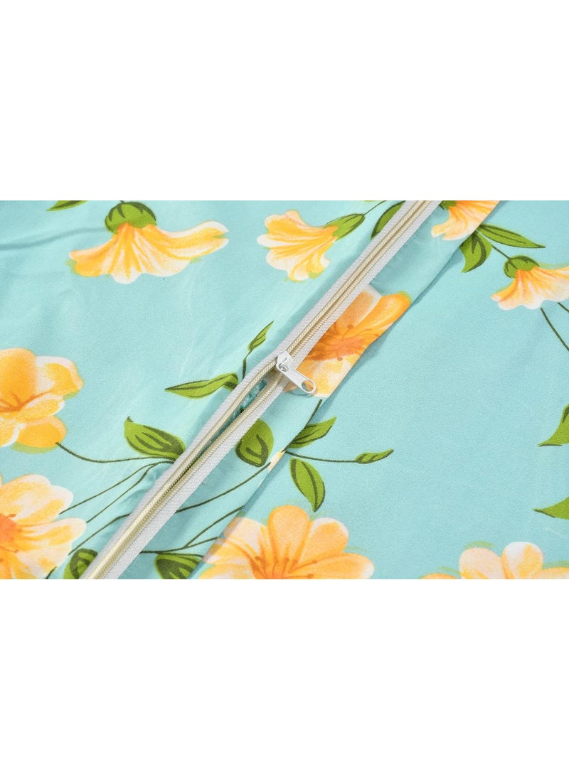 BREVARD Glacecotton DoubleDuvet CoverRajai CoverBlanket Cover with Zipper 90x100 Inche Light Green
