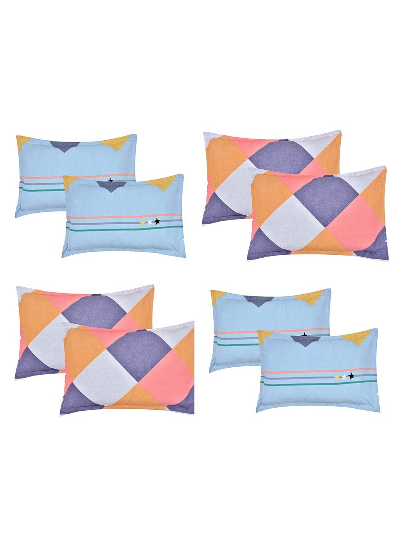 RRC Poly Cotton Printed Pillow Covers Set of 817 x 27 Multicolor