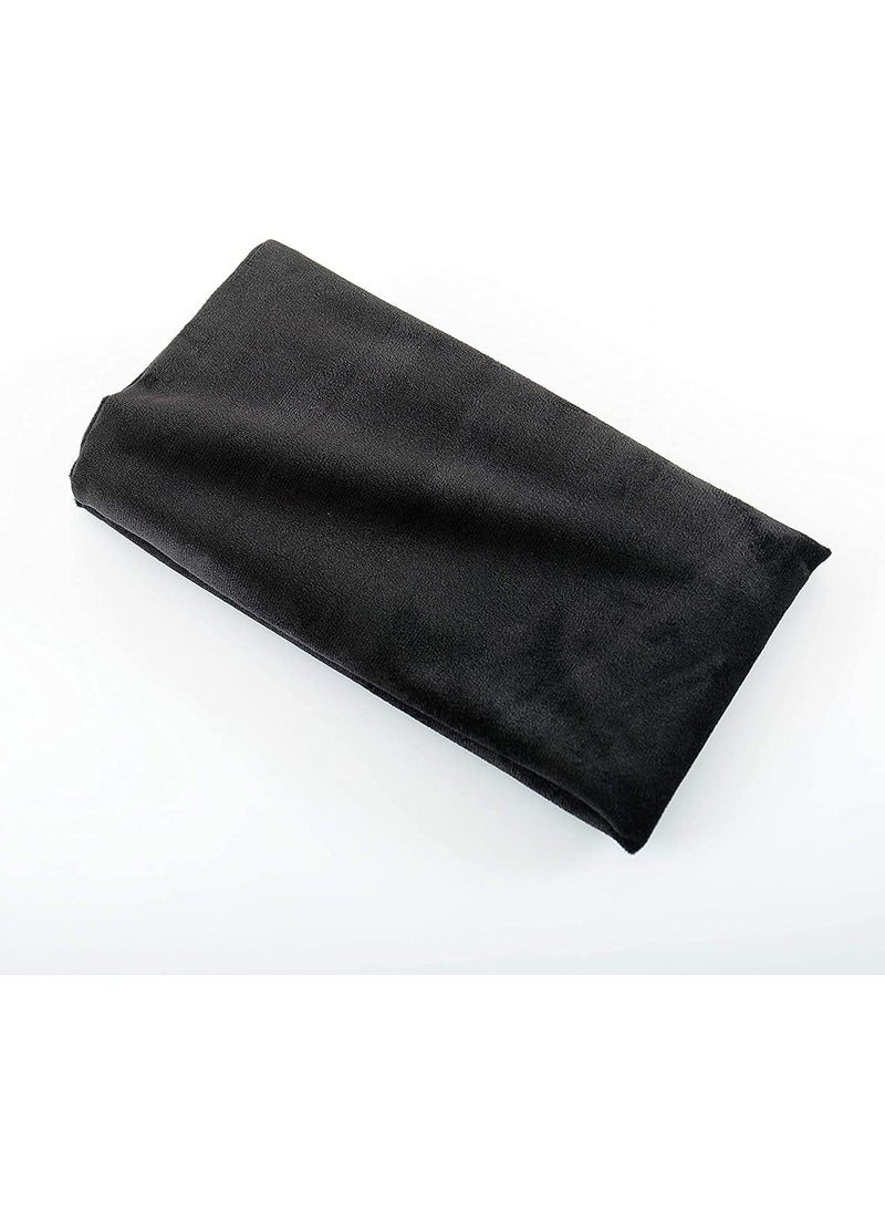 Brownmonkey Ultra Soft Velvet Body Pillow CoverCase Pillowcase with Hidden Zipper Zippered Body Pillow Case Black 1