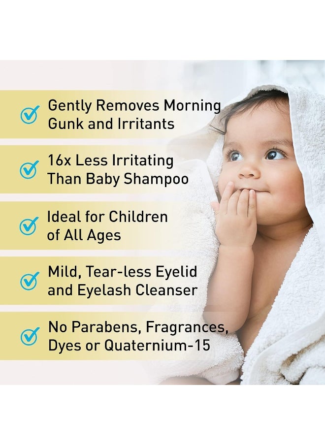 OCuSOFT Baby Eyelid and Eyelash Cleanser, Pre-Moistened Towelette, White/Blue 20 Count