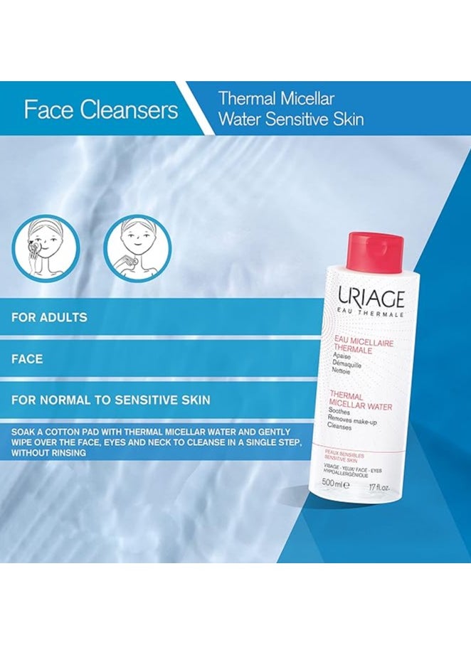 Uriage Eau Micellaire Thermale Pink 500ML (Sensitive Skin)