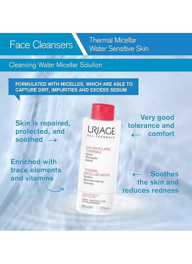 Uriage Eau Micellaire Thermale Pink 500ML (Sensitive Skin)