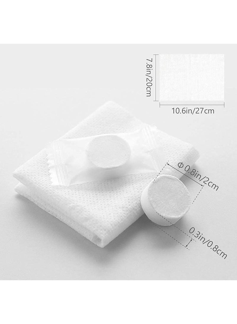 100pcs Disposable Towel Compressed Portable Travel Face Towel Water Wet Wipe Outdoor Tissues
