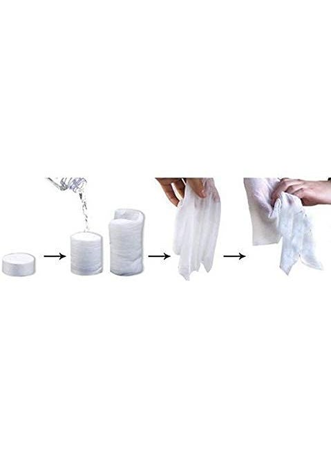 100pcs Disposable Towel Compressed Portable Travel Face Towel Water Wet Wipe Outdoor Tissues
