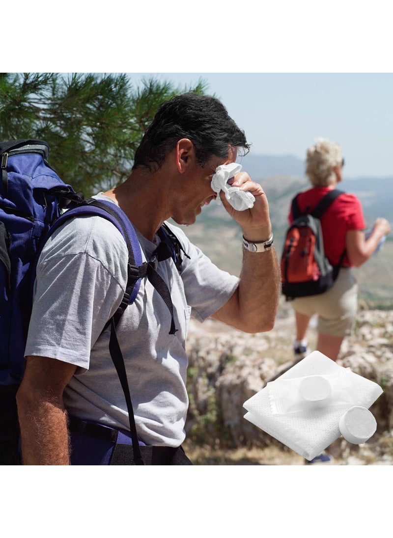 100pcs Disposable Towel Compressed Portable Travel Face Towel Water Wet Wipe Outdoor Tissues