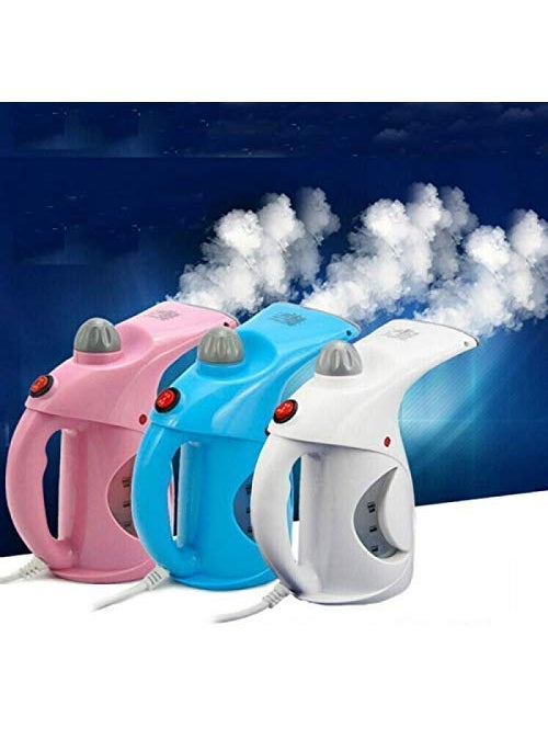 kriya 4 in 1 Steamer for Facial Handheld Garment for Clothes Portable Fabric Steam Brush Facial Steamer
