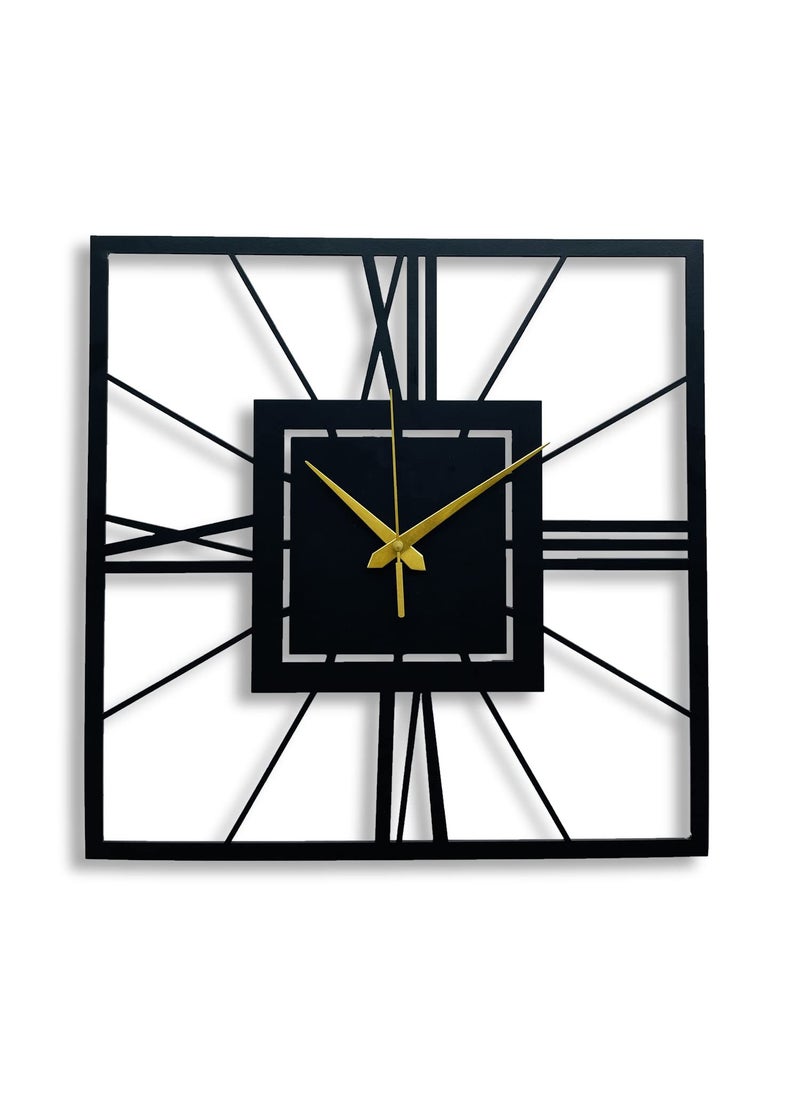 Auromin Stylish Metal Wall Clock for Home and Hall Living Room Bedroom Office Antique Big Size Modern Wall Watch for Home Decor Style 4 60cm
