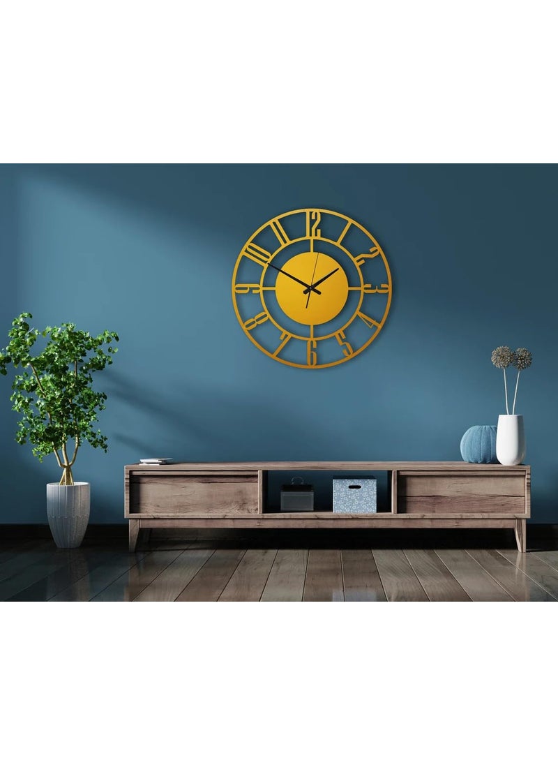 AVVIC MART Material Metal Wall Clock Big Size Wall Clock Modern Clocks for Living Room Stylish Wall Clocks for Home Decoration Designer Wall Clock Golden Wall Clock 50 CM