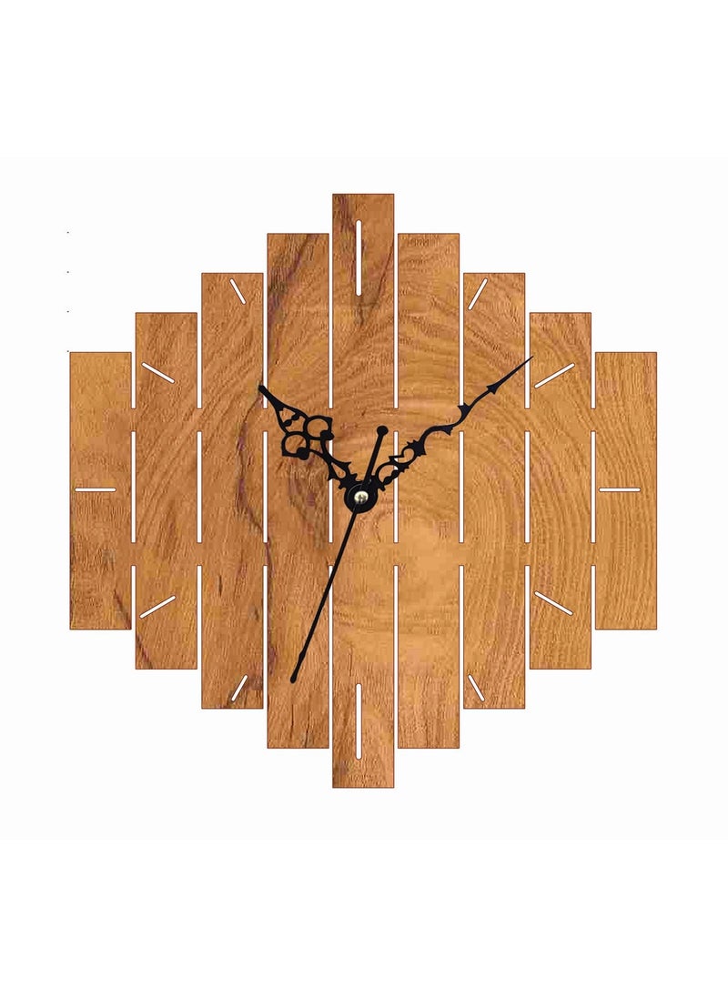 ADK Antique Big Size Hanging Roman Number Watch for Living Room Bedroom Office Decorative Wall Clock for Home Decor 30x30 cm Wooden Brown 103