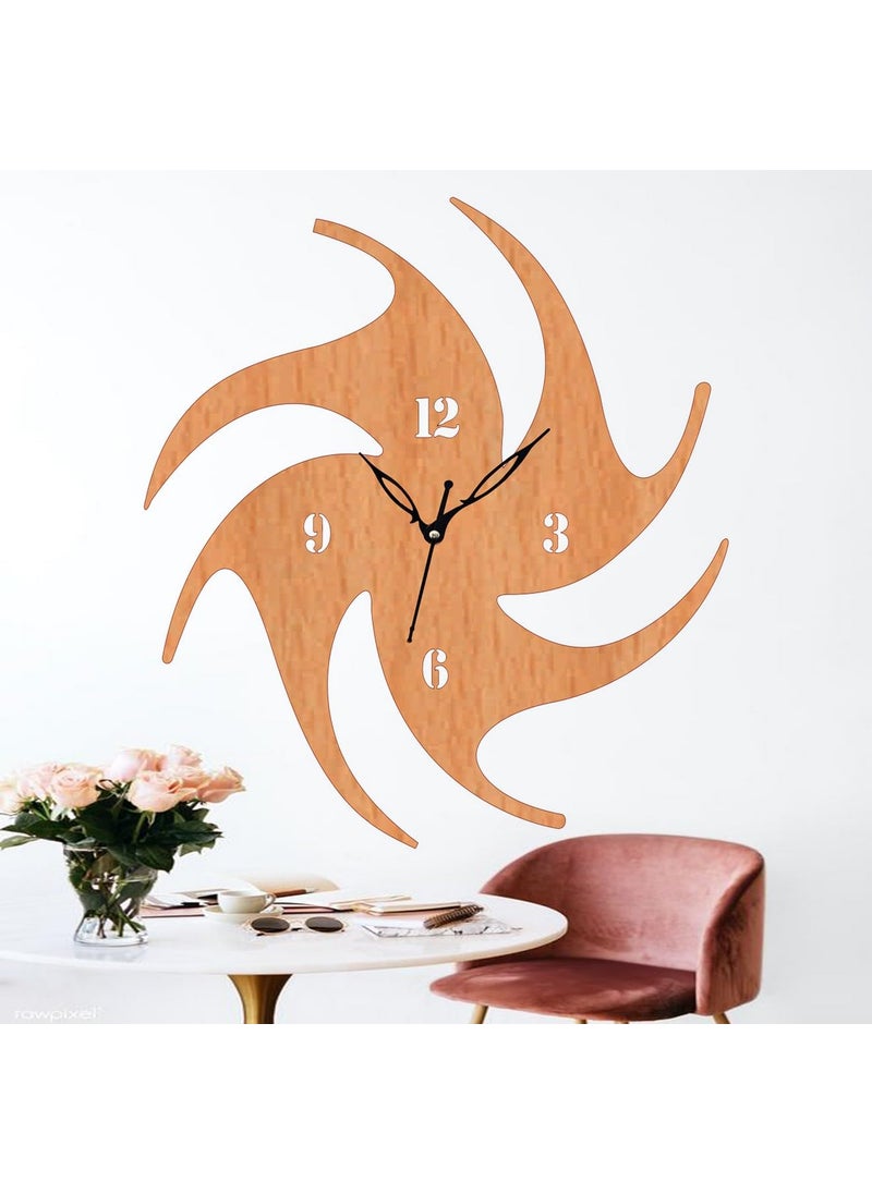 ADK Antique Big Size Hanging Roman Number Watch for Living Room Bedroom Office Decorative Wall Clock for Home Decor 30x30 cm Wooden Brown 52