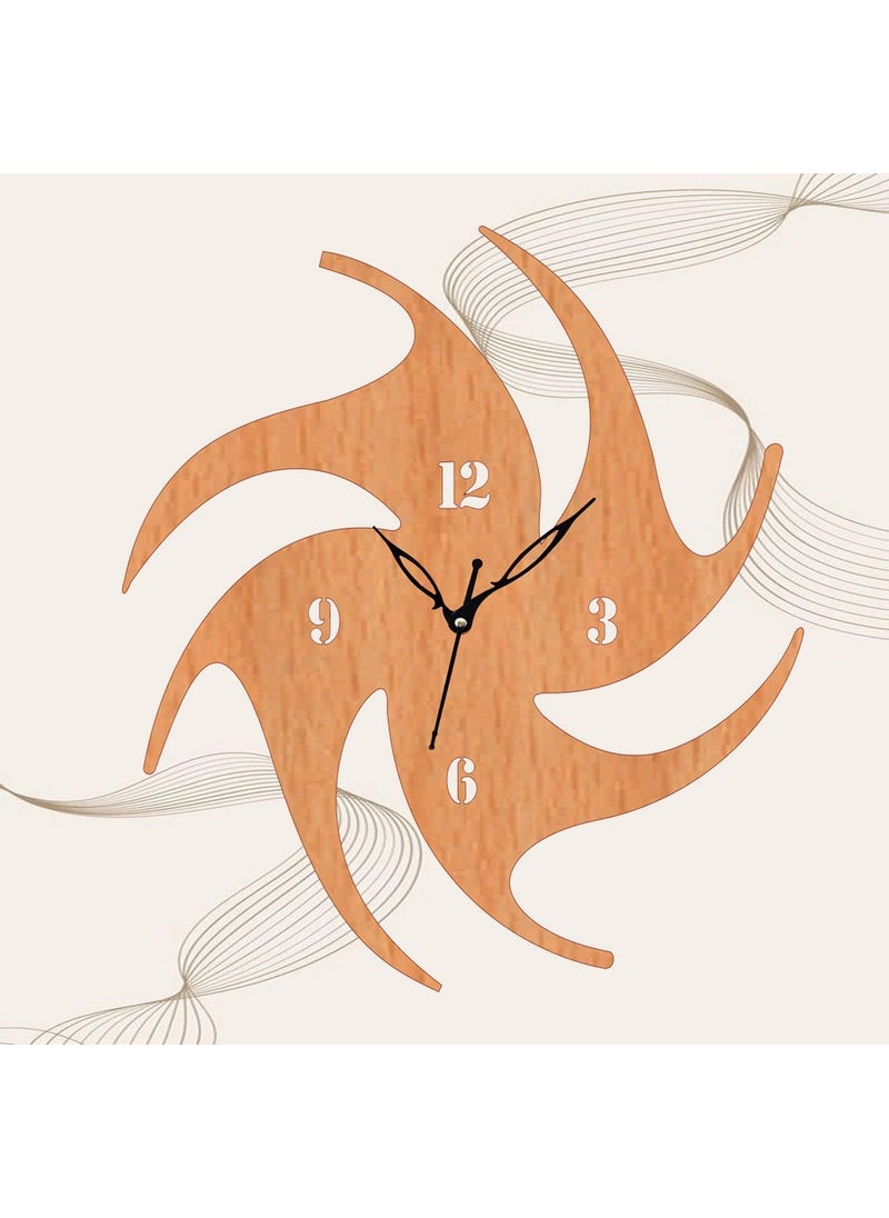 ADK Antique Big Size Hanging Roman Number Watch for Living Room Bedroom Office Decorative Wall Clock for Home Decor 30x30 cm Wooden Brown 52
