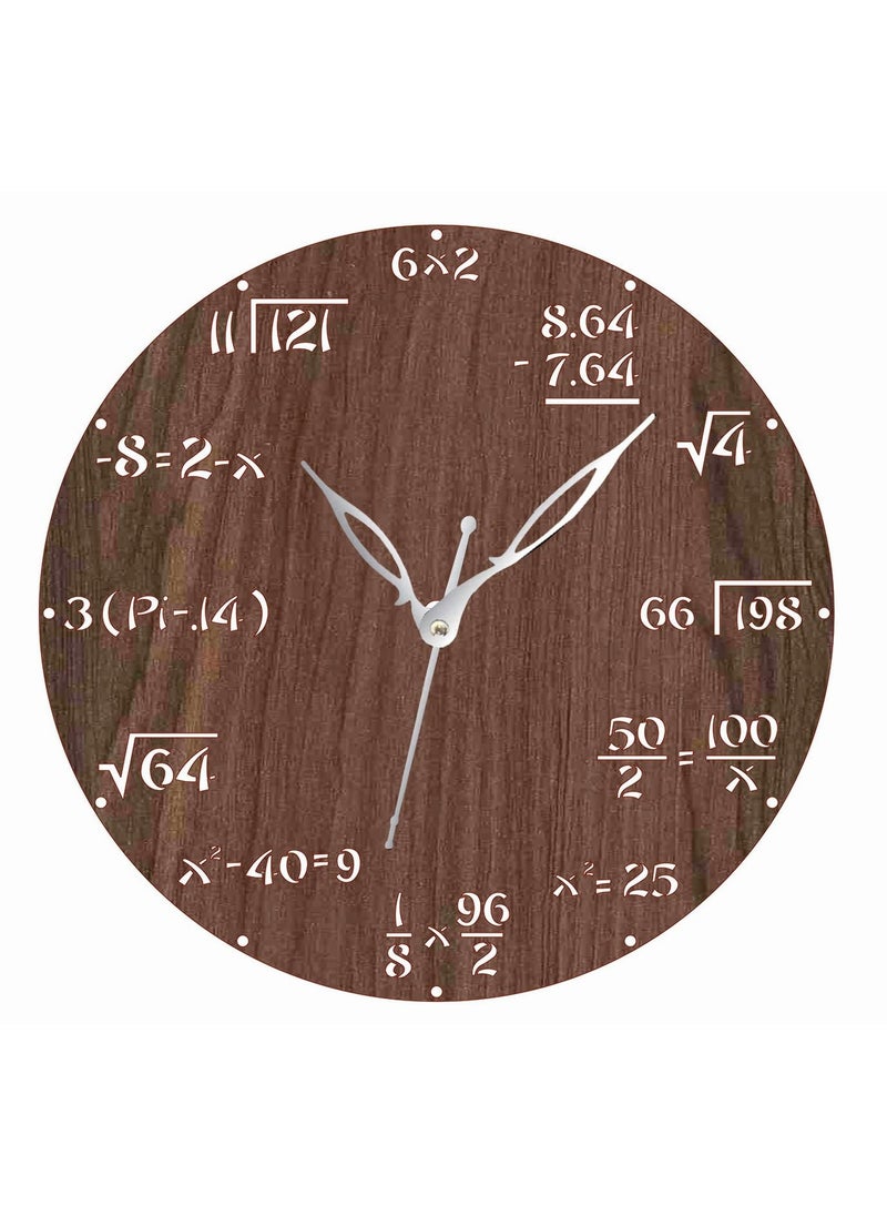 ADK Antique Big Size Hanging Roman Number Watch for Living Room Bedroom Office Decorative Wall Clock for Home Decor 30x30 cm Wooden Brown 118