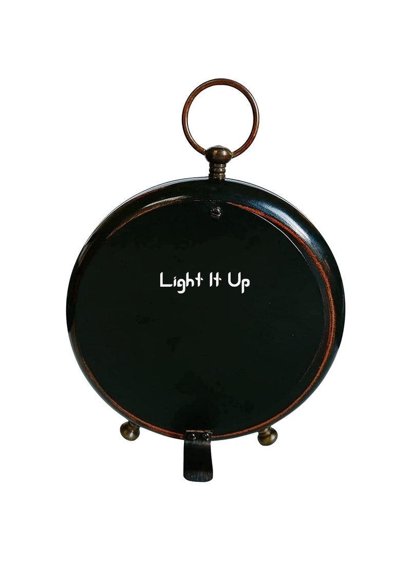 Light It Up Table Desk Antique Wooden Designer Clock AntiqueVintage Style Table Clock for HomeStudy RoomLiving RoomOffice Home Decor Gift 6 Inches Design 10