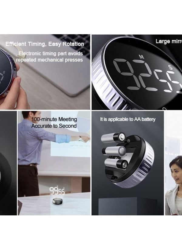 AWOKZA Fitness Countdown Timer Countdown Timer Electronic Timing Alarm Clock Magnetic Digital Clock Digital Timers Digital Timer for Kids Electronic Timers Magnetic Clock Kitchen Timer Clock