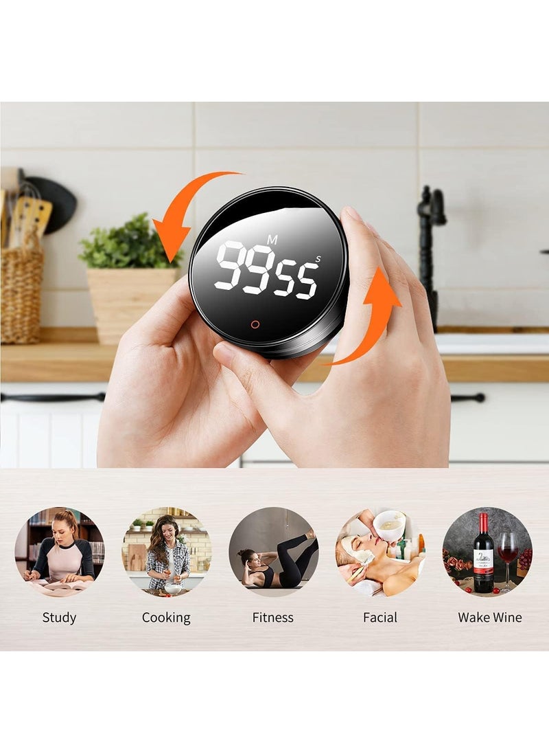 AWOKZA Fitness Countdown Timer Countdown Timer Electronic Timing Alarm Clock Magnetic Digital Clock Digital Timers Digital Timer for Kids Electronic Timers Magnetic Clock Kitchen Timer Clock