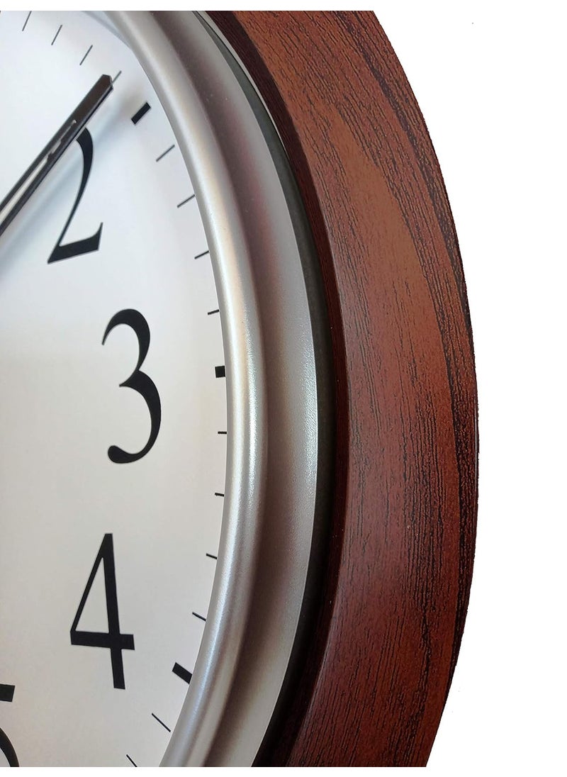 IndiA Craft Jaipur President Big Size Wall Clock for Home 42 X 42 cm Color Dark Wood