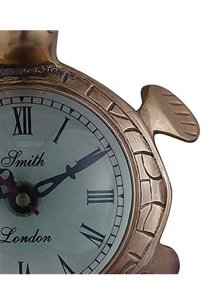 vintage collection Lucky Omen Brass Tortoise Wall Clock