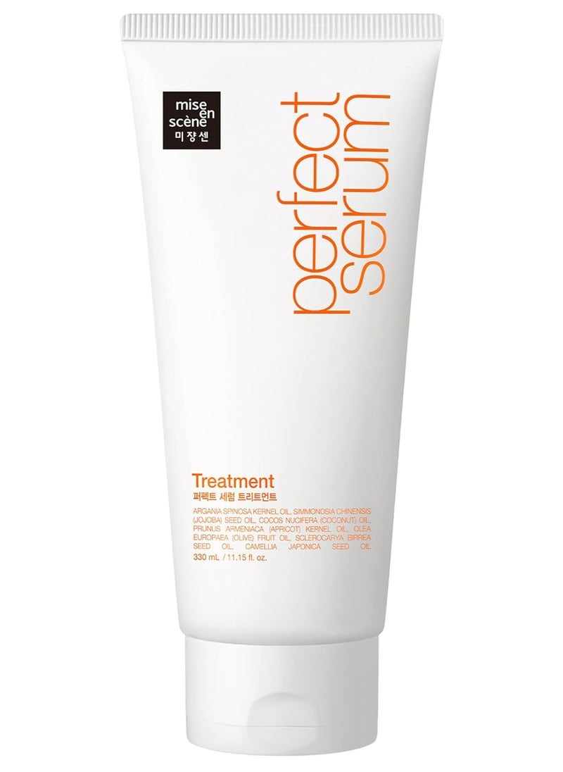 Mise En Scene Perfect Serum Treatment | 𝗞𝗼𝗿𝗲𝗮𝗻 𝗛𝗮𝗶𝗿 𝗠𝗮𝘀𝗸 for Hair Coating Effect, Treatment at Home Care, Wash off Nutritient conditioner, 11.15 Fl. Oz.(330ml)