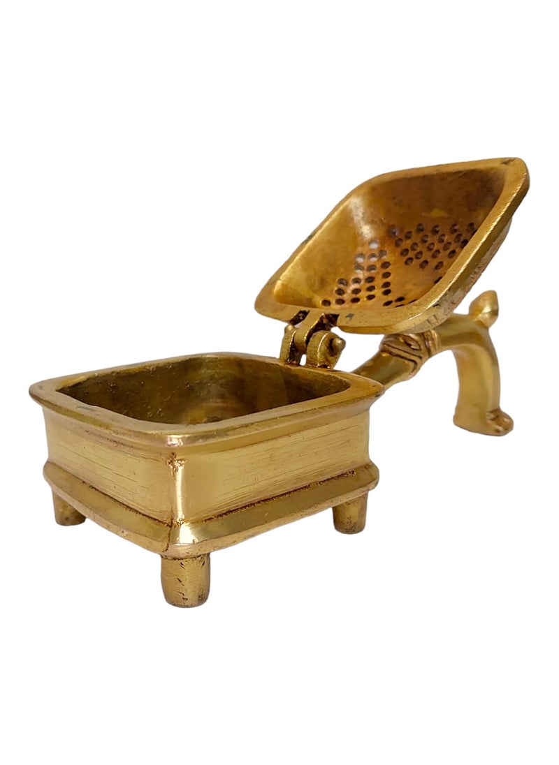 AargKraft Brass Loban Burner Dhoopdani Dhooni Dani Decorative Antique lubandanBakhoor Burner Holder