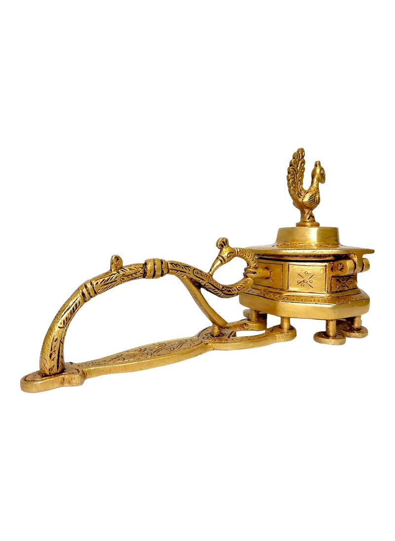 AargKraft Brass Loban Burner Dhoopdani Dhooni Dani Decorative Antique lubandanBakhoor Burner Holder