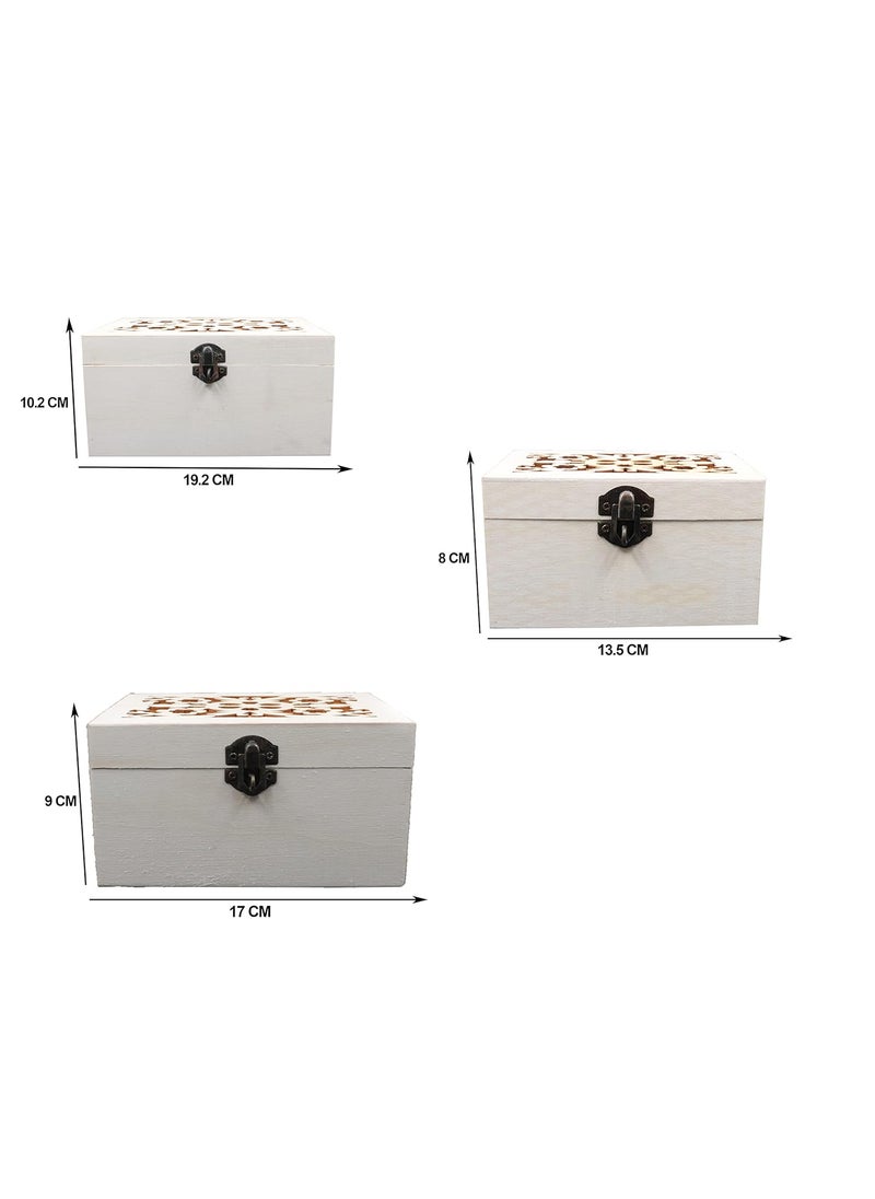 Jades GemmaWooden Gift Box or Trousseau Set of 3