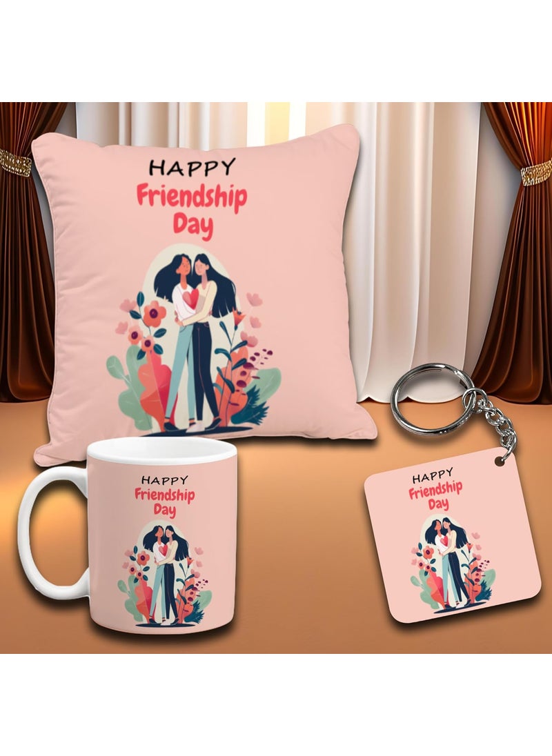 iinfinize Friends Forever Girls Printed Gift Set Happy Friendship Day Combo Set for Girls Best Friend Microwave Safe Beautiful Text