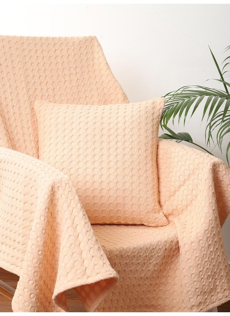 Jamio Firati Textured Waffle Coral Solid Design Cotton Diwali Gift Sets