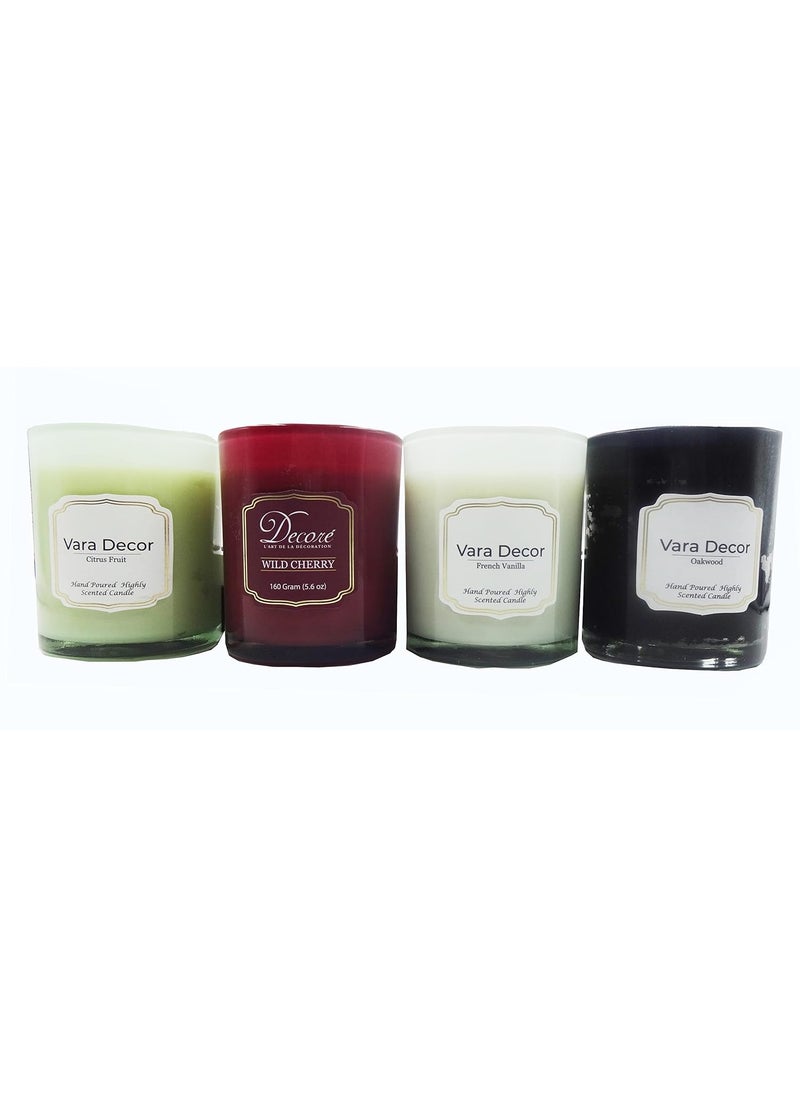 Vara Decor Set of Four Highly Scented in Gift Set