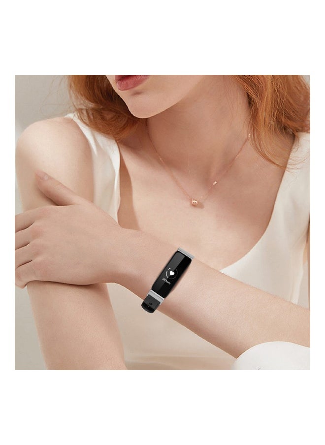 SYOSI Smart Band Leather Strap, Compatible with Fitbit Inspire 2 Strap, Genuine Leather Sport Wristband Replacement Strap bands Bracelet
