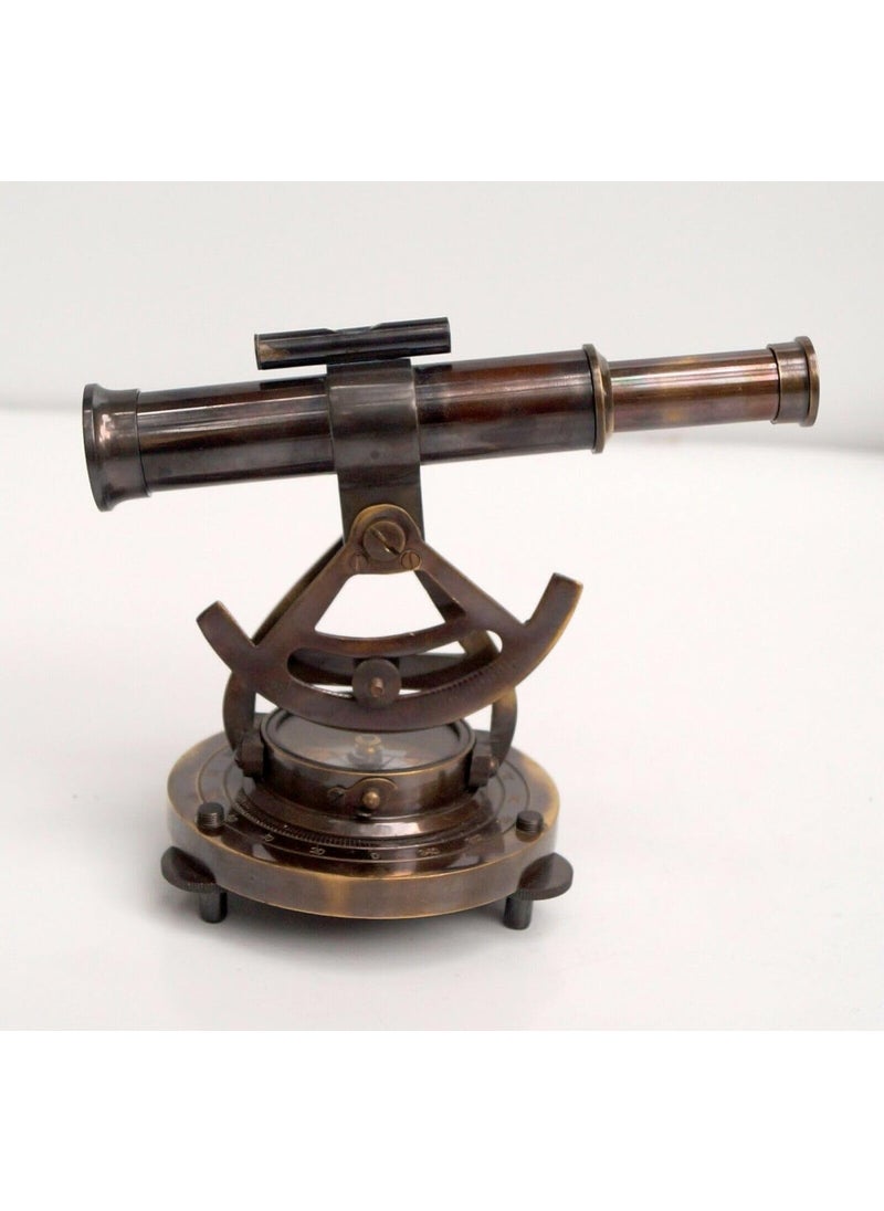 APAX Premium Brass Nautical Alidade Telescope with Compass Survey Instruments Antique Maritime Navigation Tool Precision for Collectors and Adventurers