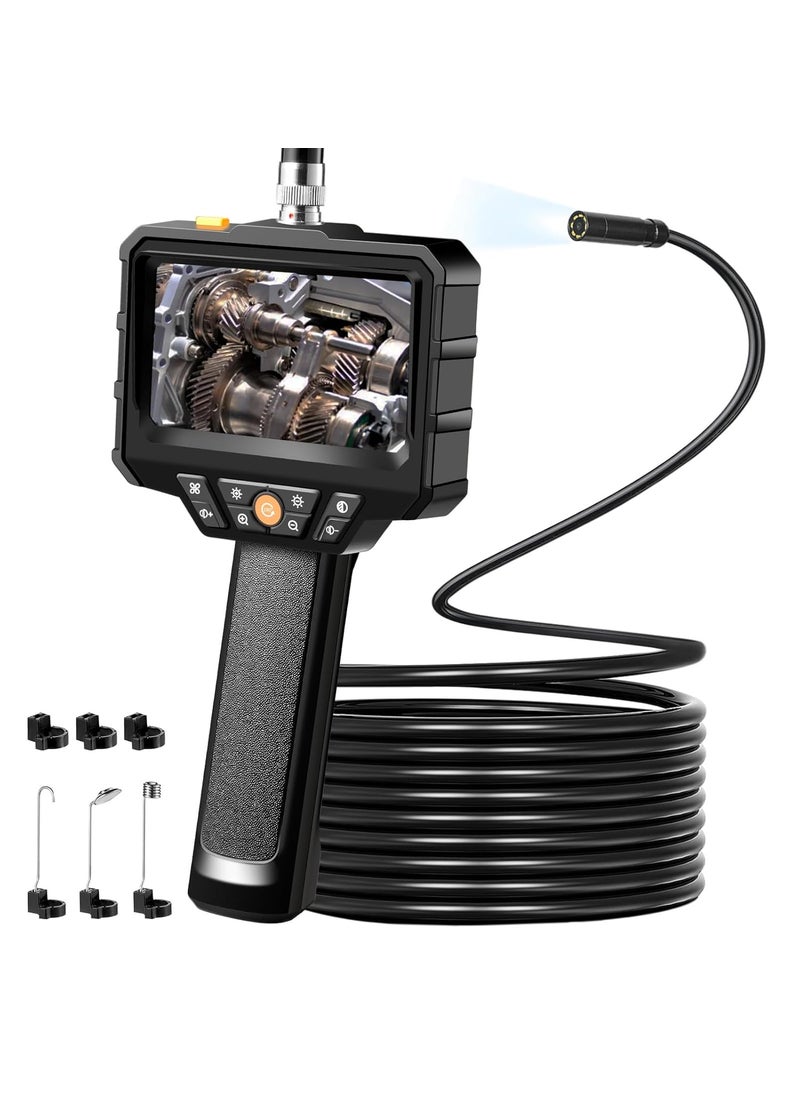 Rivulet Endoscope Camera with Light 43 HD 1080P 164ft SemiRigid Cable IP67 Waterproof Black