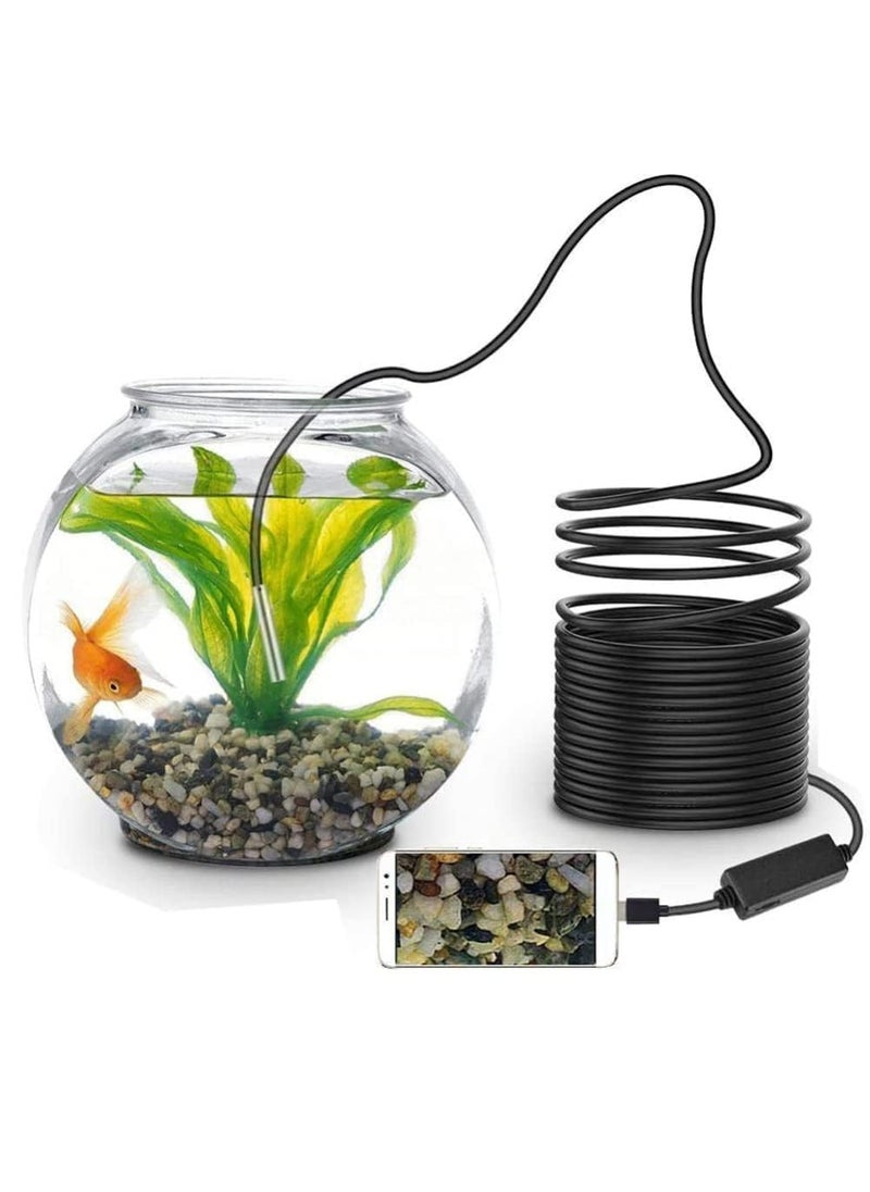 Maizic Smarthome 55mm Endoscope Camera Wired Endoscopic 720p IP67 Waterproof 6 LED borescope Camera 2M Cable Control Button to Capture ImageVideo 640 480 Resolutions
