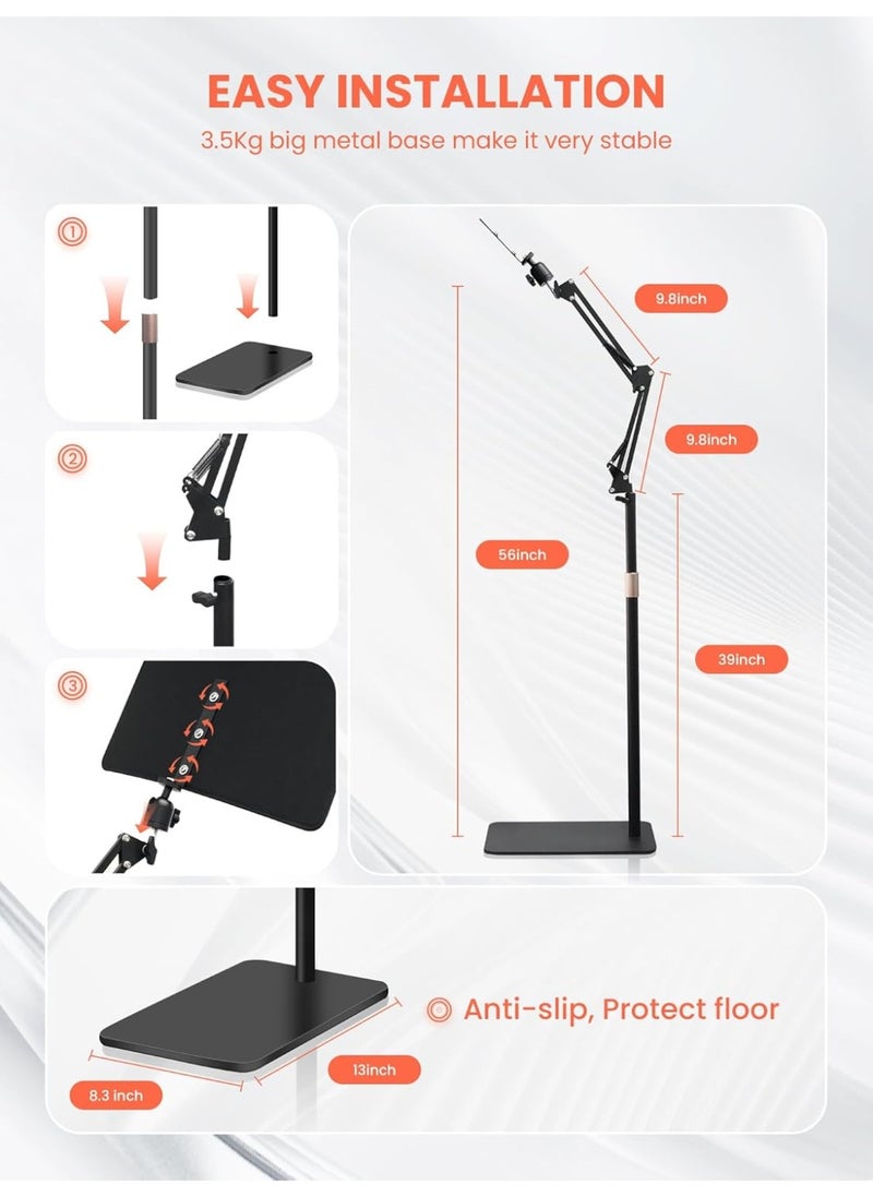 Red Light Therapy for Body, 2 in 1 Removable Red Light Panel Red Infrared Light Therapy Lamp with Stand 660nm & 850nm Red Light Therapy for Face Back or The Whole Body