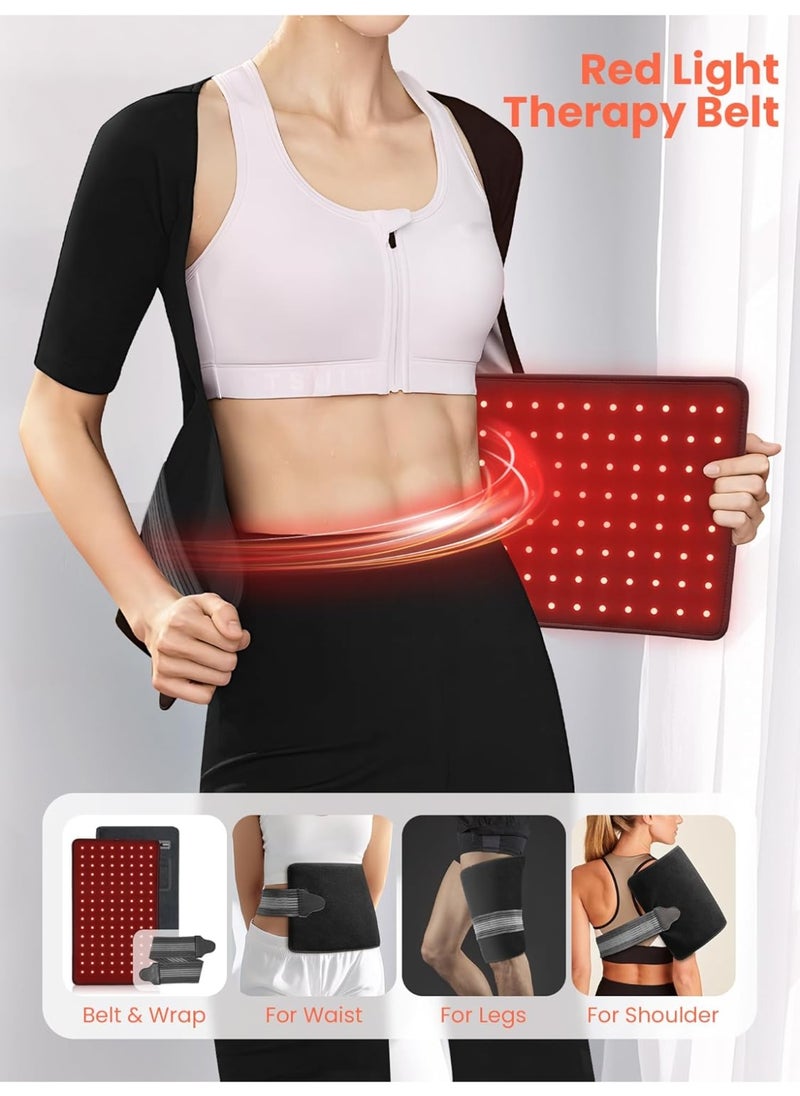 Red Light Therapy for Body, 2 in 1 Removable Red Light Panel Red Infrared Light Therapy Lamp with Stand 660nm & 850nm Red Light Therapy for Face Back or The Whole Body